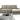 Alira OTM - Canapé d'angle convertible avec coffre de rangement - 252 x 168cm