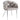Chaise ballon pied argentés
