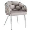 Chaise ballon pied argentés