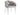 Chaise ballon pied argentés