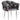 Chaise ballon pied argentés