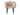 Chaise ballon pieds noirs