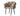 Chaise ballon pieds noirs