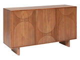 Buffet 3 portes Nanda Acacia, Marron, 150x90,5 cm