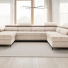 Canapé Panoramique Convertible avec Coffre de Rangement LAGUNE III - 344 x 175 x 200 cm