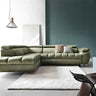 Canapé d'angle Convertible avec Coffre de Rangement LUGANA - 272 x 200 cm