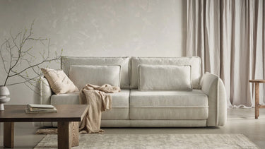 Canapé droit convertible avec rangement MOJITAS 3FBA - 217 x 134cm