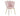 Chaise coquillage Rose pieds dorés