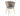 Chaise coquillage Rose pieds dorés