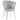 Chaise coquillage pieds argentés