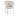 Chaise coquillage pieds argentés