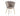 Chaise coquillage Rose pieds dorés