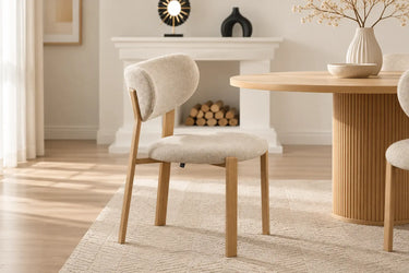 Chaise de salle à manger LUMA - 53 x 52 cm - Par Lot de 2