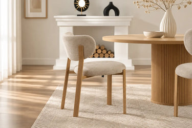 Chaise de salle à manger LUMA - 53 x 52 cm - Par Lot de 2