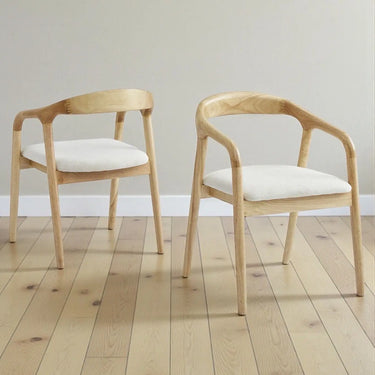 Chaise de salle à manger avec Accoudoirs CARLA - 67 x 53 cm - Par Lot de 2 - Homeluxury
