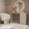 Coiffeuse Home Luxury Beige BELLA 120 cm avec 4 Tiroirs