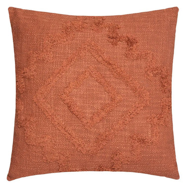 Coussin Inca Rose terracotta, 40x40 cm