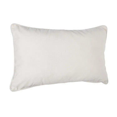 Coussin Lilou Blanc ivoire, 30x50 cm