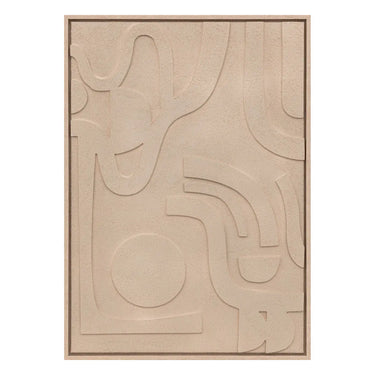 Déco murale 3D Azra Beige, 50x70 cm