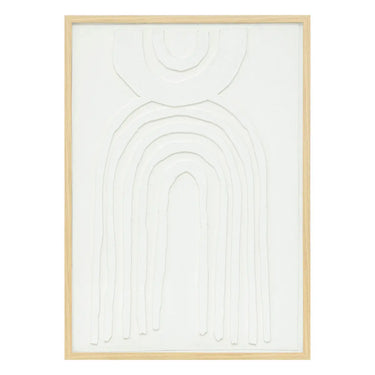 Déco murale Bobby Blanc, 50x70 cm