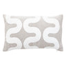 Housse de coussin Jeni, chenille Beige lin, 50x30 cm