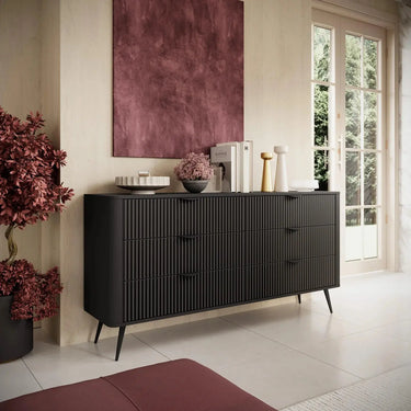 LANTEA - Commode Style Moderne - 163 x 38 x 81CM