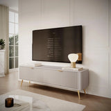 LANTEA - Meuble TV avec un style modern - 163 x 38 x 51