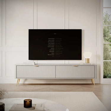 LANTEA - Meuble TV style modern - 200 x 38 x 51