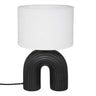 Lampe Eidel, céramique Noir, 40,5 cm