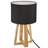 Lampe Molu bois Noir, H.35 cm