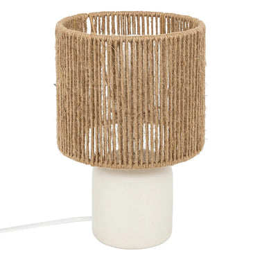 Lampe à poser Koby Blanc, H.24 cm