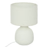 Lampe ronde Lali Blanc, H.43 cm