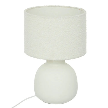 Lampe ronde Lali Blanc, H.43 cm