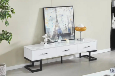 Meuble TV Lila Pied Noir