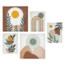 Lot de 5 toiles imprimées Cynthia Beige, 15x20/25x25 cm