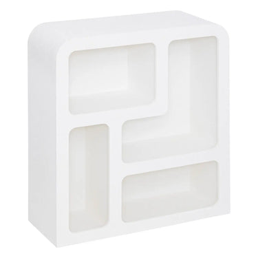 Meuble 4 niches Soleya Blanc, 75x30 cm
