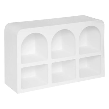 Meuble 6 niches Soleya Blanc, 110x71 cm