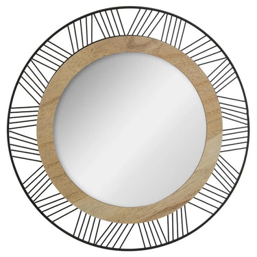 Miroir Joe Métal noir, D.45 cm