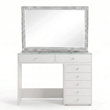 Pack Coiffeuse 120cm + Miroir LED Queen Beauty 120x80cm
