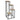 Porte-plante 4 plateaux Pin, H.88 cm