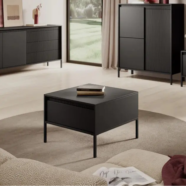 SENSATION - Table Basse de style moderne avec un tiroir - 68 x 68 x 48cm