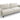 Sofya 3FBA - Canapé droit convertible avec rangement - 232 x 109cm