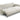Sofya 3FBA - Canapé droit convertible avec rangement - 232 x 109cm