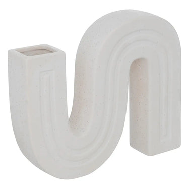 Soliflore Céramique, blanc, H.24,8 cm