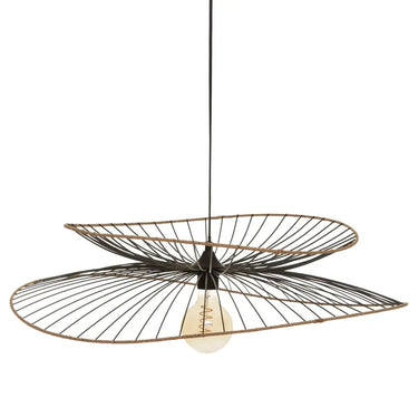 Suspension Alara Métal noir, D.70 cm