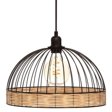 Suspension filaire Suwa Métal noir, D.35 cm