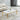 Table Basse Barok Marbre Blanc Pied Argenté