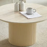 Table Basse Céramique Travertin Ronde - 80 cm