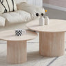 Table Basse Gigogne En Bois Effet Travertin