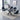 Table Repas Jessy Marbre Blanc Pieds Noir